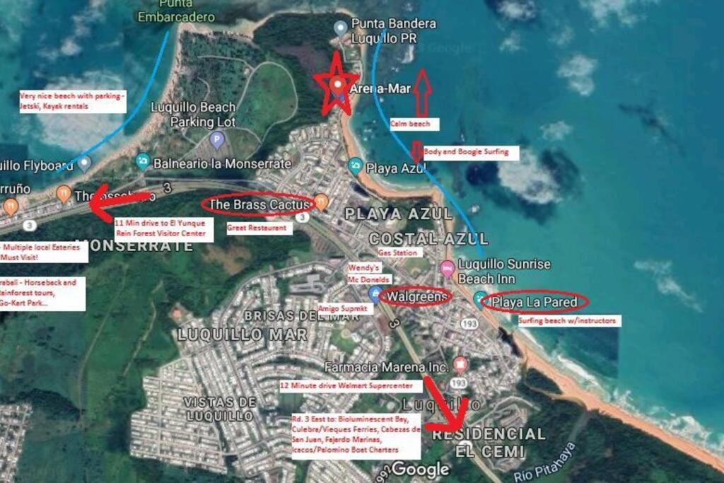 1St Floor, A/C Everywhere, Balcony With Beach View In Luquillo Luaran gambar